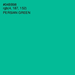 #04BB98 - Persian Green Color Image