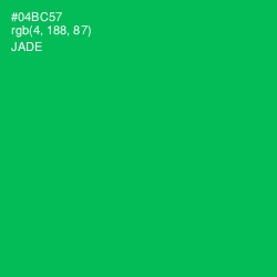 #04BC57 - Jade Color Image