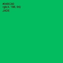 #04BC60 - Jade Color Image