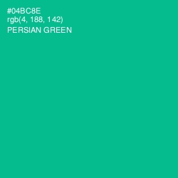 #04BC8E - Persian Green Color Image