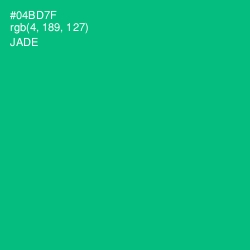 #04BD7F - Jade Color Image