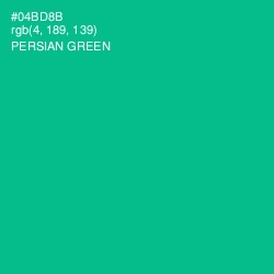 #04BD8B - Persian Green Color Image