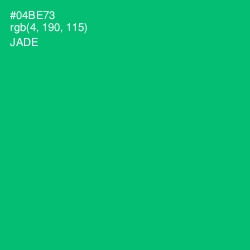 #04BE73 - Jade Color Image
