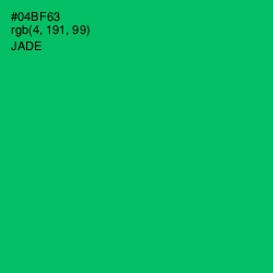 #04BF63 - Jade Color Image