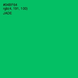 #04BF64 - Jade Color Image