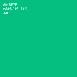 #04BF7F - Jade Color Image