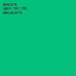 #04C07E - Malachite Color Image