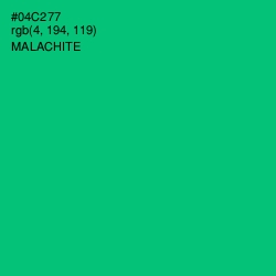 #04C277 - Malachite Color Image