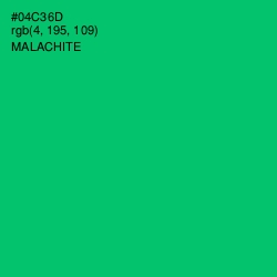 #04C36D - Malachite Color Image