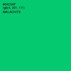 #04C96F - Malachite Color Image