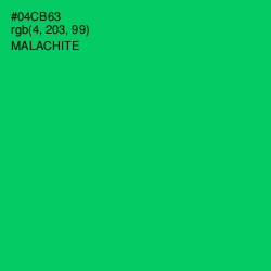 #04CB63 - Malachite Color Image