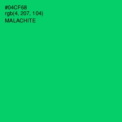 #04CF68 - Malachite Color Image