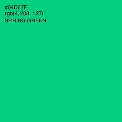 #04D07F - Spring Green Color Image