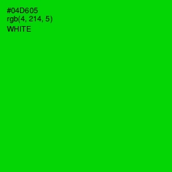 #04D605 - Green Color Image