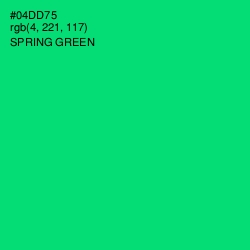 #04DD75 - Spring Green Color Image