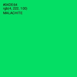 #04DE64 - Malachite Color Image