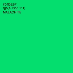 #04DE6F - Malachite Color Image