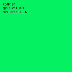 #04F161 - Spring Green Color Image