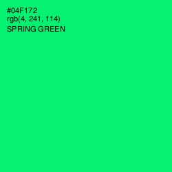 #04F172 - Spring Green Color Image