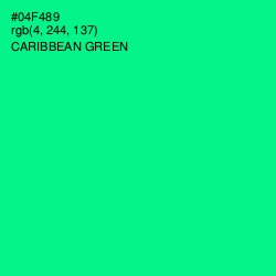 #04F489 - Caribbean Green Color Image
