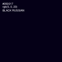 #050017 - Black Russian Color Image