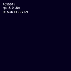 #05001E - Black Russian Color Image