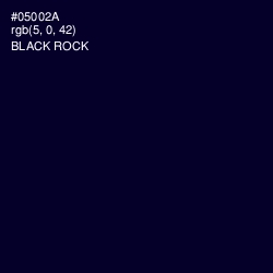 #05002A - Black Rock Color Image