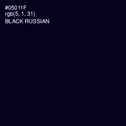 #05011F - Black Russian Color Image