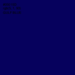 #05015D - Gulf Blue Color Image