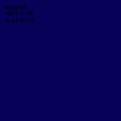 #050258 - Gulf Blue Color Image