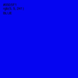 #0505F1 - Blue Color Image