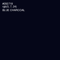 #050718 - Blue Charcoal Color Image
