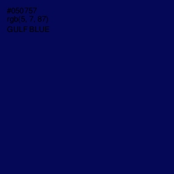 #050757 - Gulf Blue Color Image