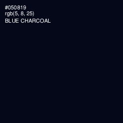 #050819 - Blue Charcoal Color Image