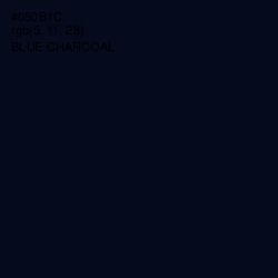 #050B1C - Blue Charcoal Color Image