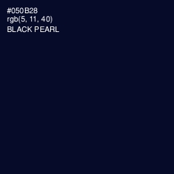 #050B28 - Black Pearl Color Image
