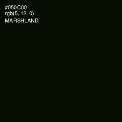 #050C00 - Marshland Color Image