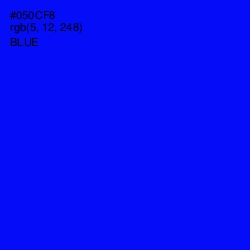 #050CF8 - Blue Color Image