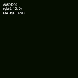 #050D00 - Marshland Color Image