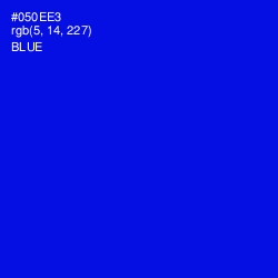 #050EE3 - Blue Color Image