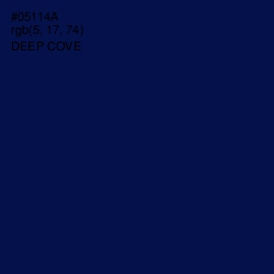 #05114A - Deep Cove Color Image