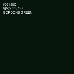 #05150C - Gordons Green Color Image