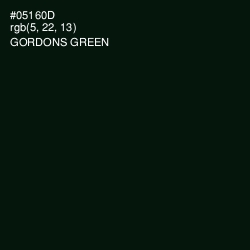 #05160D - Gordons Green Color Image