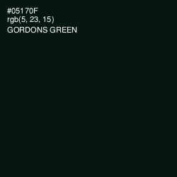 #05170F - Gordons Green Color Image