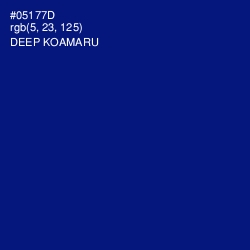 #05177D - Deep Koamaru Color Image