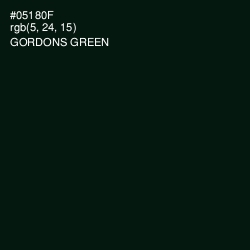 #05180F - Gordons Green Color Image