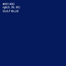 #051A5C - Gulf Blue Color Image