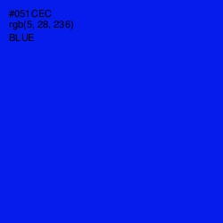 #051CEC - Blue Color Image