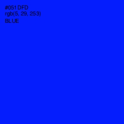 #051DFD - Blue Color Image