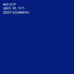 #051E7F - Deep Koamaru Color Image